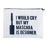 Lashes white 3D Printing makeup bag - Miss Evita
