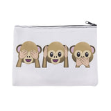 Lashes white 3D Printing makeup bag - Miss Evita