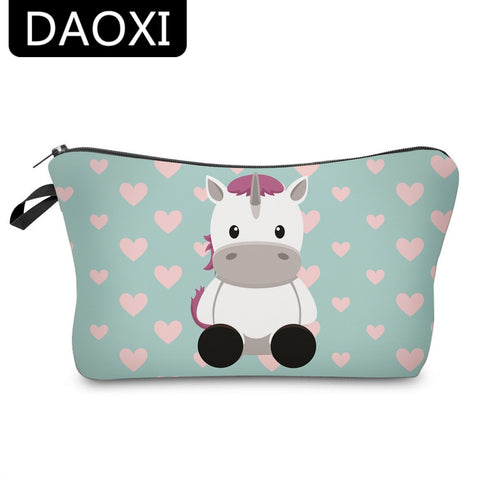 3D Unicorn Printing Cosmetic Bags - Miss Evita