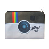 Lashes white 3D Printing makeup bag - Miss Evita