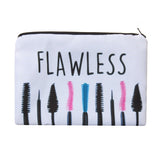 Lashes white 3D Printing makeup bag - Miss Evita