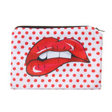 Lashes white 3D Printing makeup bag - Miss Evita