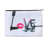 Lashes white 3D Printing makeup bag - Miss Evita