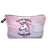 3D Unicorn Printing Cosmetic Bags - Miss Evita