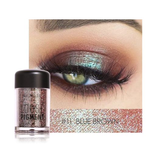 18 Colors Glitter Eyeshadow Waterproof - Miss Evita
