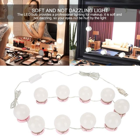 Makeup Mirror Vanity LED Light Bulbs Kit - Miss Evita