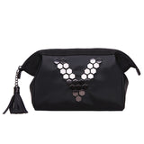 Black Letter V Cosmetic Bag - Miss Evita