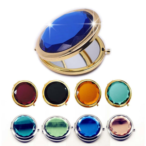 Luxury Crystal Makeup Mirror Portable - Miss Evita