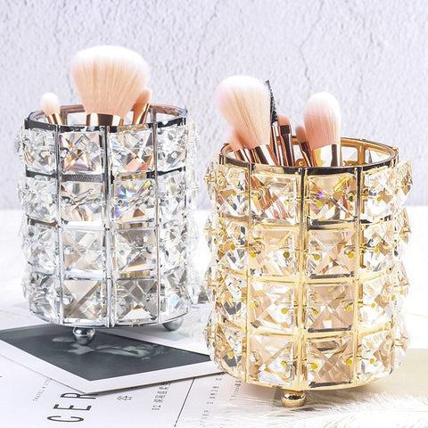 Metal Makeup Brush Pencil Makeup Organizer - Miss Evita
