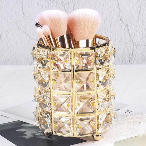 Metal Makeup Brush Pencil Makeup Organizer - Miss Evita
