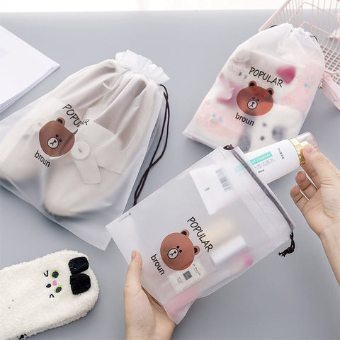 Bear Transparent Cosmetic Bag - Miss Evita