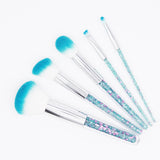 5pcs Diamond Crystal Makeup Brushes Set - Miss Evita