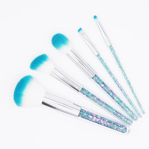 5pcs Diamond Crystal Makeup Brushes Set - Miss Evita