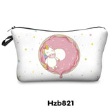 Printing Unicorn Cosmetic Bag Multicolor Pattern - Miss Evita
