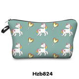 Printing Unicorn Cosmetic Bag Multicolor Pattern - Miss Evita