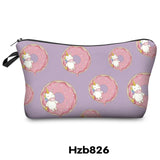Printing Unicorn Cosmetic Bag Multicolor Pattern - Miss Evita