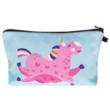 Printing Unicorn Cosmetic Bag Multicolor Pattern - Miss Evita