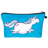 Printing Unicorn Cosmetic Bag Multicolor Pattern - Miss Evita