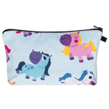 Printing Unicorn Cosmetic Bag Multicolor Pattern - Miss Evita