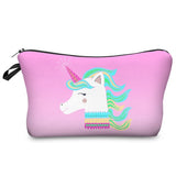 Printing Unicorn Cosmetic Bag Multicolor Pattern - Miss Evita