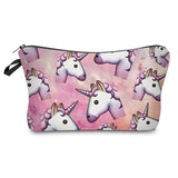 Printing Unicorn Cosmetic Bag Multicolor Pattern - Miss Evita