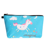 Printing Unicorn Cosmetic Bag Multicolor Pattern - Miss Evita