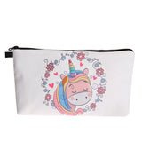 Printing Unicorn Cosmetic Bag Multicolor Pattern - Miss Evita