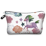 Printing Unicorn Cosmetic Bag Multicolor Pattern - Miss Evita