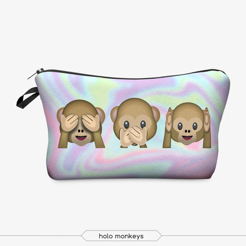 Black And White Cosmetic Bags - Miss Evita