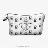 Black And White Cosmetic Bags - Miss Evita