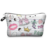 Love Printed cosmetic organizer bag - Miss Evita