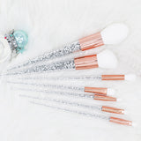 7pcs Sliver Diamond Makeup Brushes Set - Miss Evita