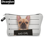 3D Printed Cosmetic Bags Cute Pug - Miss Evita