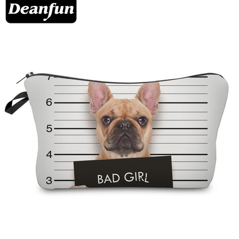 3D Printed Cosmetic Bags Cute Pug - Miss Evita