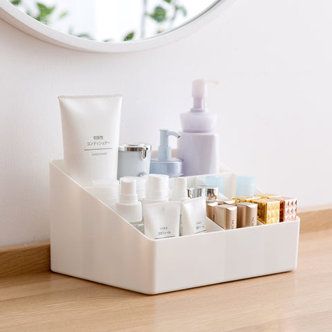 White Plastic Makeup Organizer - Miss Evita