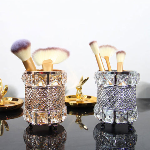 European Metal Crystal makeup tube Organizer - Miss Evita