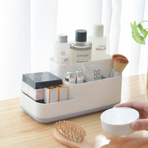 Plastic White Makeup Organizer - Miss Evita