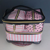 PVC Transparent Pink Cosmetic Bag - Miss Evita