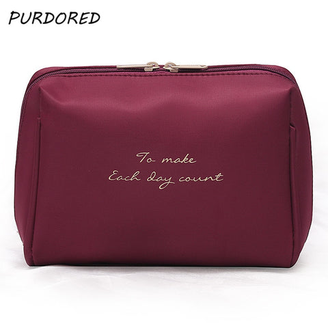 Solid Color Cosmetic Bag - Miss Evita