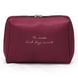 Solid Color Cosmetic Bag - Miss Evita