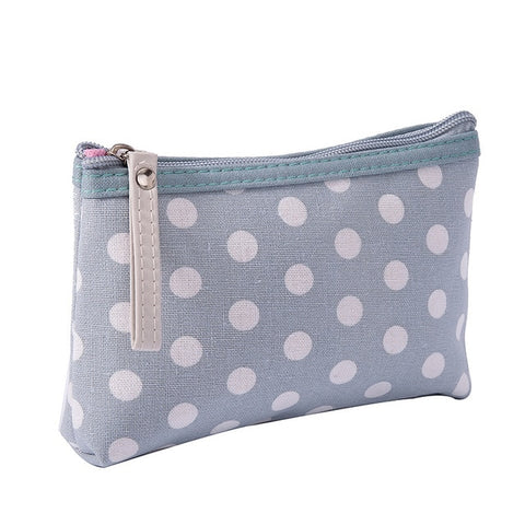 Women Plaid Travel Cosmetic Bag - Miss Evita