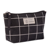 Women Plaid Travel Cosmetic Bag - Miss Evita