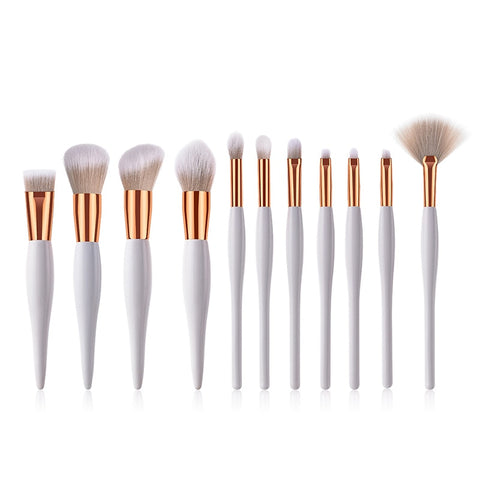 Wooden White Brushes Set - Miss Evita