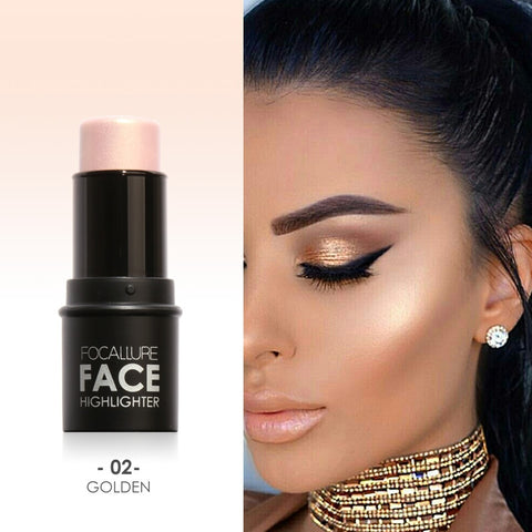 Highlighter&Bronzer Stick Shimmer Powder Creamy Waterproof - Miss Evita